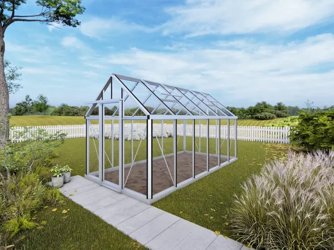 Janssens Alu Eos Junior tuinkas aluminium 10,8 m² - tuinserre kopen - 0