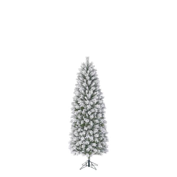 Kunstkerstboom smal frosted 155 cm