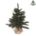 Triumph Tree kerstboom Forest frosted W-burlap - 60 cm