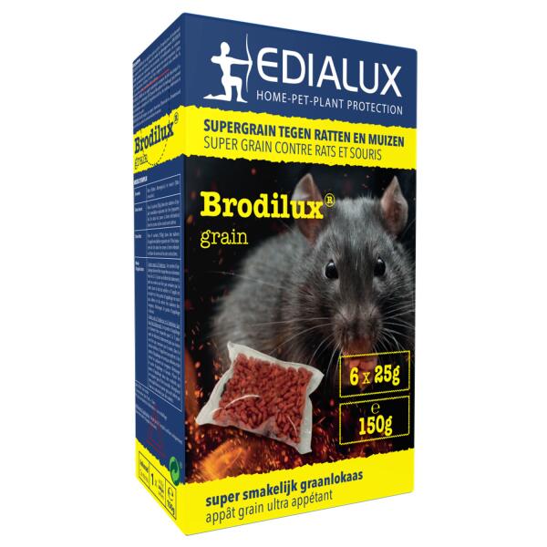  - Brodilux grain - muizen- en rattengif - 150 g