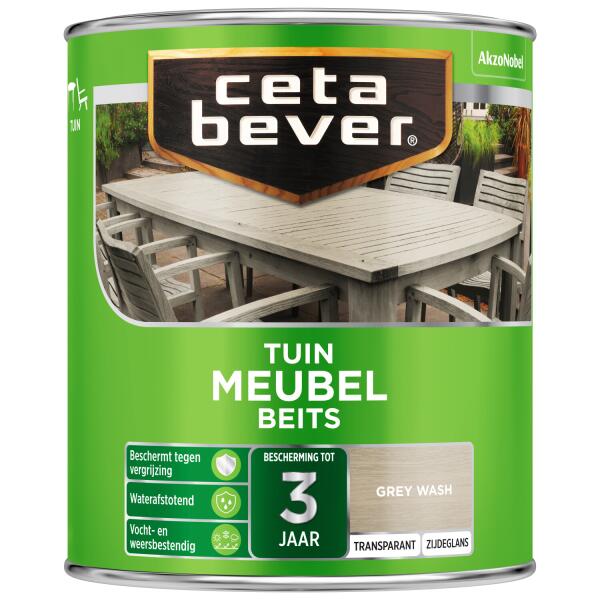 Cetabever Tuinmeubelbeits, grey wash - 750 ml