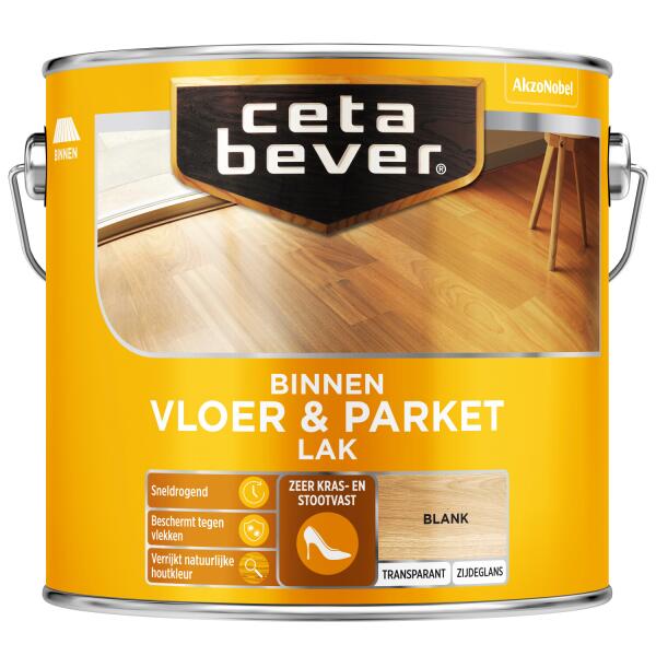  - Cetabever Vloer- & Parketlak transparant, blank - 2,5 l