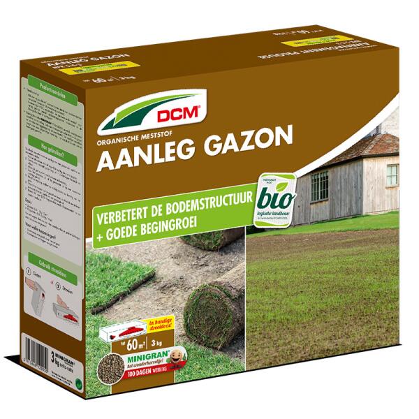  - DCM aanleg gazon - organische meststof 3 kg