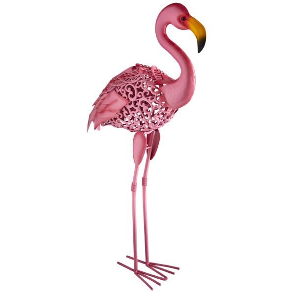 Flamingo in metaal - solar