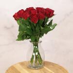 Geschenkdoos Leonie - 12 rode rozen