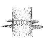 Kattenafweer boomgordel tot boomomtrek 115 cm