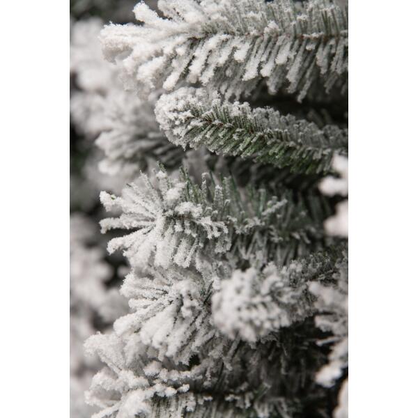  - Kunststof kerstboom slim frosted 185 cm