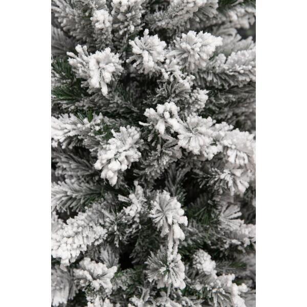  - Kunststof kerstboom slim frosted 215 cm