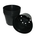 Zwarte ronde pot - 3 L