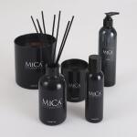 MICA geurstokjes glas zwart 14,5 cm - Wood Fire