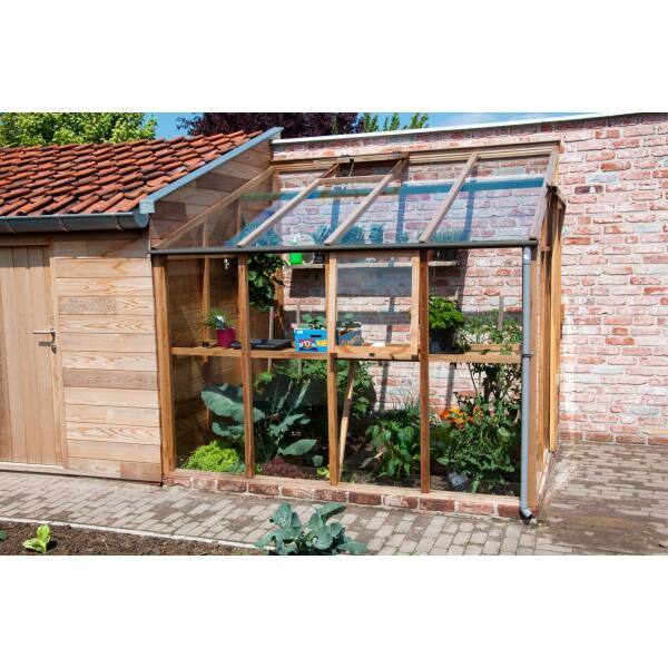 Oxide Roos Inwoner Muurkas New Classic Lean-to 86 - 194 x 241 x 228 - 4,7 m² - Webshop -  Tuinadvies