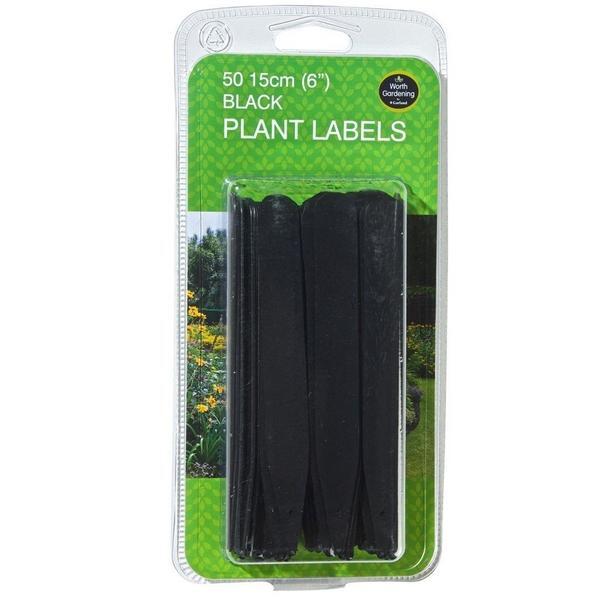 Plantenlabels zwart - 15 cm