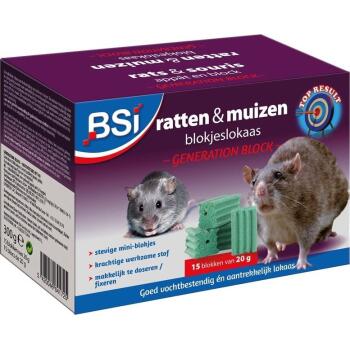 Ratten- en muizengif blokjes - 300 g
