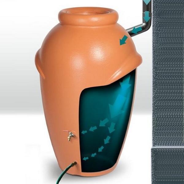  - Regenton terracotta - 360 liter