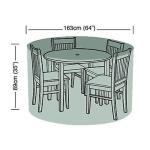 Hoes voor tuinmeubelen - ronde tafel + 4 stoelen