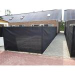 Zichtbreker - windbreker 25 x 2 m zwart