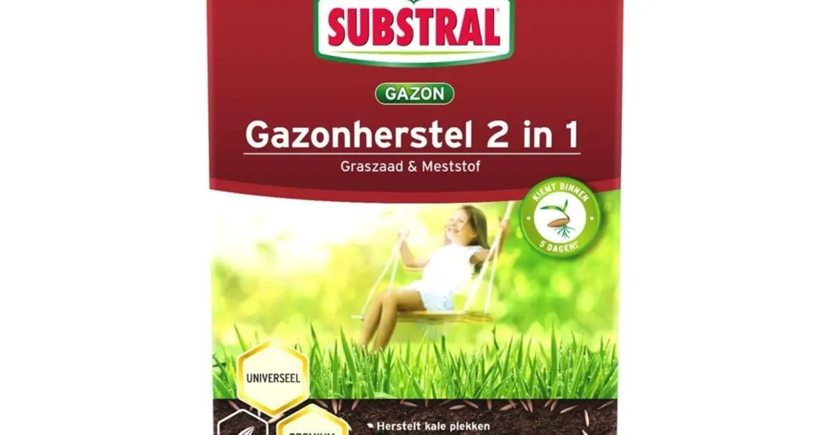 Pokon graszaad 0,2 kg tot 5 m² - herstel - 2-in-1 Herstelt kale plekken en voedt de bodem
